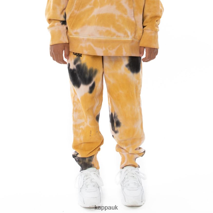 Kappa Kids Authentic Culbio Tie Dye Sweatpants Cream Brandy Violet Tie Dye 408H4N614 - Kappa Trainers UK