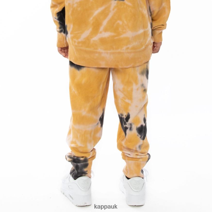 Kappa Kids Authentic Culbio Tie Dye Sweatpants Cream Brandy Violet Tie Dye 408H4N614 - Kappa Trainers UK