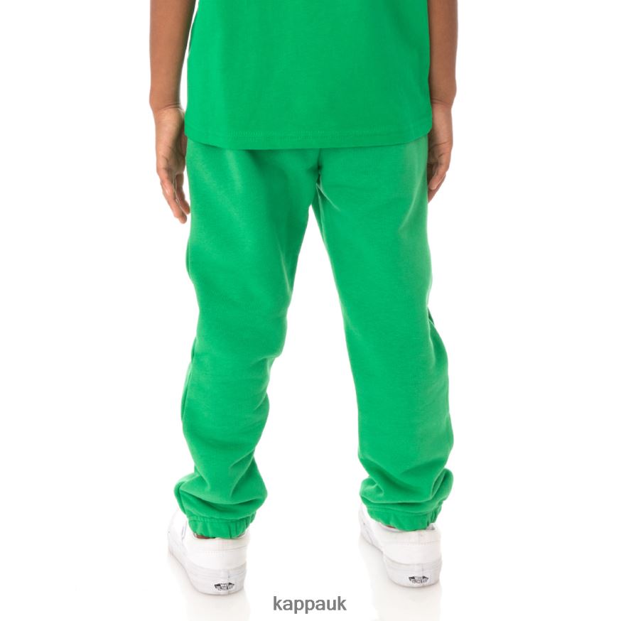 Kappa Kids Authentic Love Katowice Sweatpants Green 408H4N608 - Kappa Trainers UK