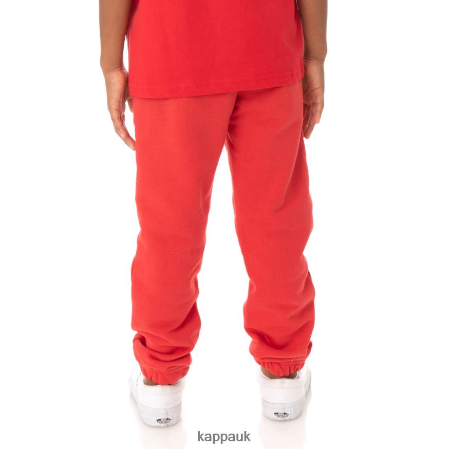 Kappa Kids Authentic Love Katowice Sweatpants Red 408H4N609 - Kappa Tracksuit UK