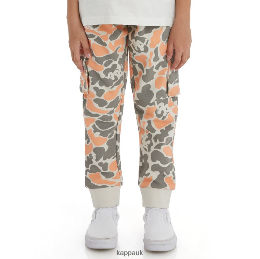 Kappa Kids Authentic Pakot Sweatpants Peach 408H4N578 - Kappa Trainers UK