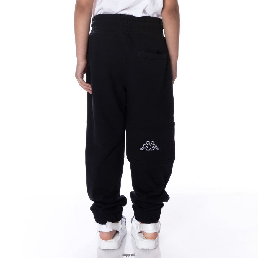 Kappa Kids Logo Arctplus Sweatpants Black Smoke 408H4N564 - Kappa Tracksuit UK