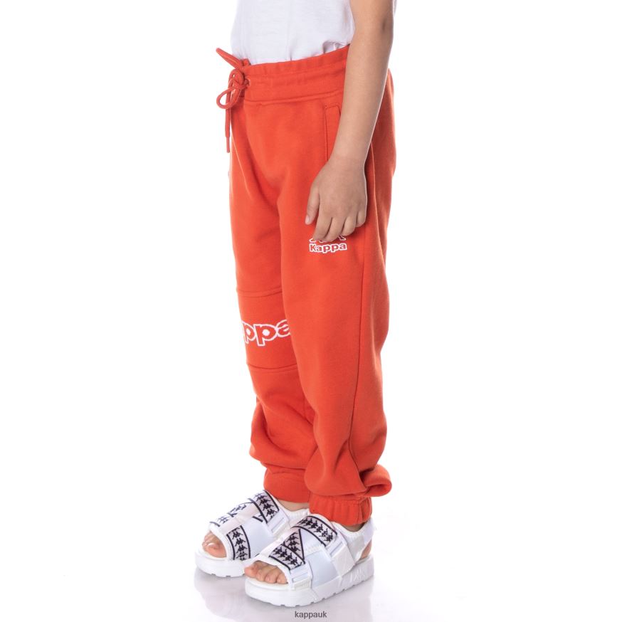 Kappa Kids Logo Arctplus Sweatpants Burnt Orange 408H4N563 - Kappa Trainers UK