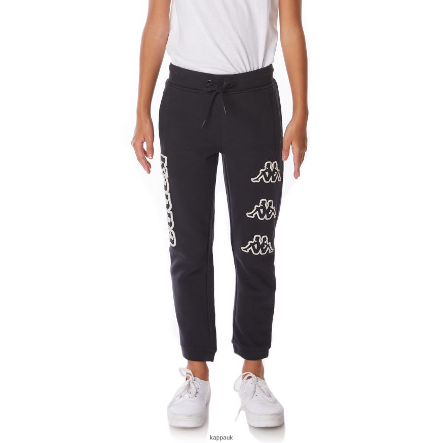 Kappa Kids Logo Arsyx Sweatpants Black Smoke 408H4N568 - Kappa UK