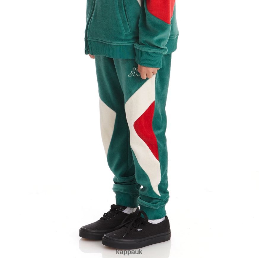Kappa Kids Logo Ayo Sweatpants Dark Green 408H4N594 - Kappa Tracksuit UK
