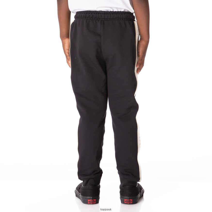 Kappa Kids Logo Tape Anira 2 Sweatpants Black Smoke 408H4N570 - Kappa Tracksuit UK