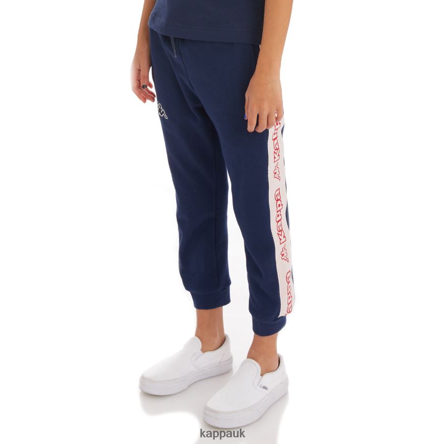 Kappa Kids Logo Tape Anira 2 Sweatpants Navy 408H4N598 - Kappa UK