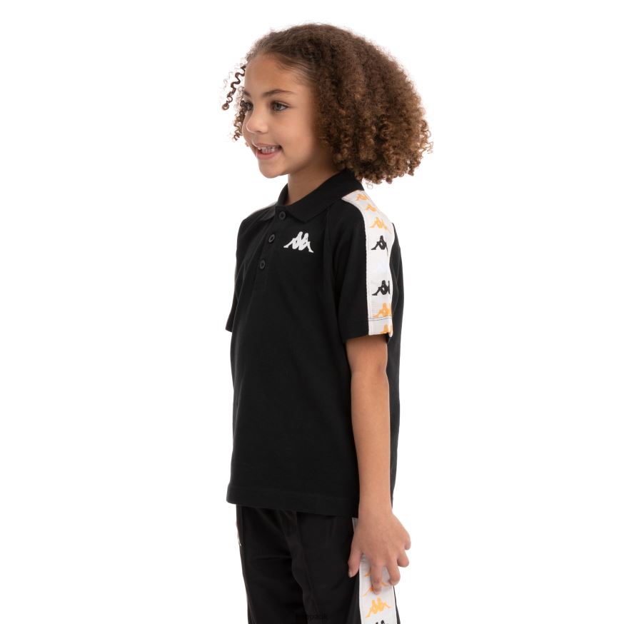 Kappa Kids 222 Banda Calsi 2 Polo Black Smoke 408H4N734 - Kappa Trainers UK