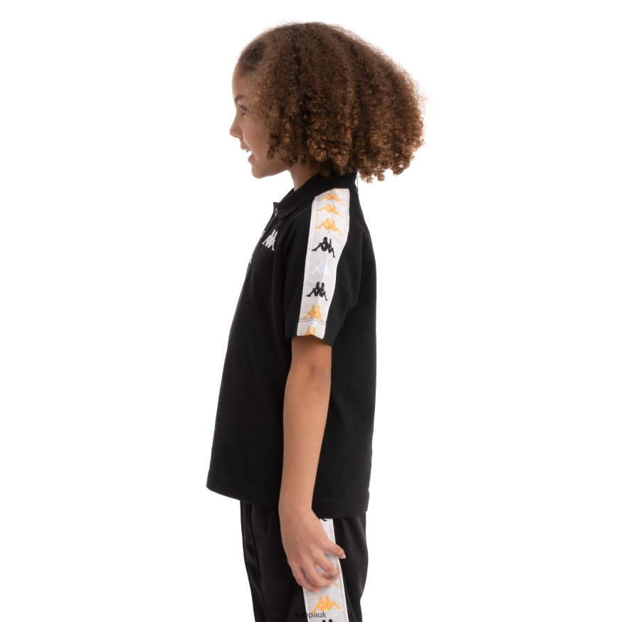Kappa Kids 222 Banda Calsi 2 Polo Black Smoke 408H4N734 - Kappa Trainers UK
