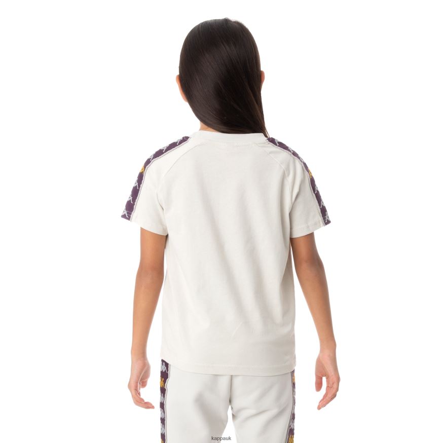 Kappa Kids 222 Banda Deto T-Shirt Grey Silver 408H4N782 - Kappa Trainers UK