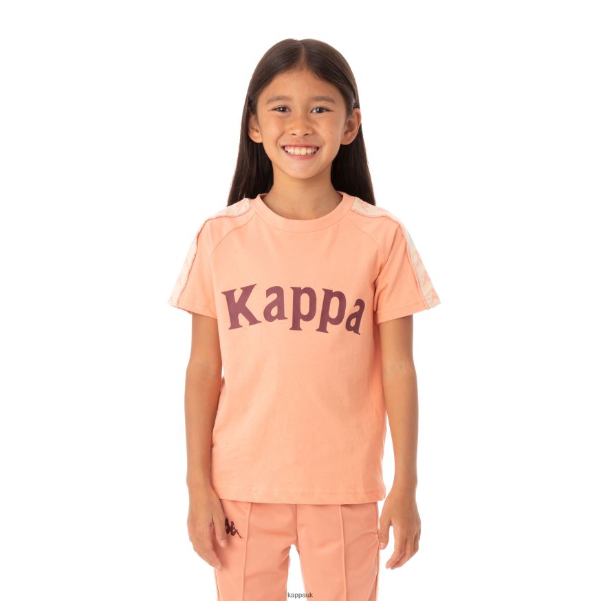 Kappa Kids 222 Banda Deto T-Shirt Pink Coral 408H4N778 - Kappa UK
