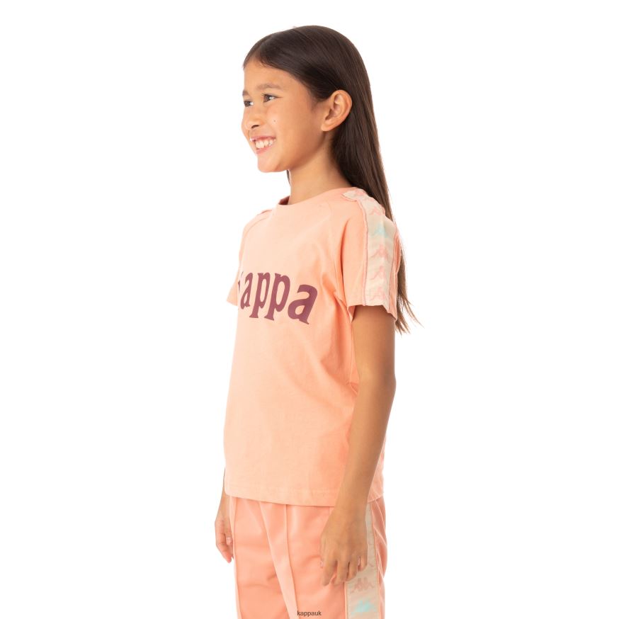 Kappa Kids 222 Banda Deto T-Shirt Pink Coral 408H4N778 - Kappa UK