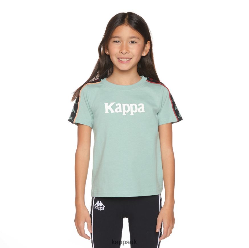Kappa Kids 222 Banda Mars T-Shirt Sage Orange 408H4N659 - Kappa Trainers UK