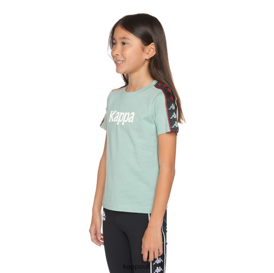 Kappa Kids 222 Banda Mars T-Shirt Sage Orange 408H4N659 - Kappa Trainers UK