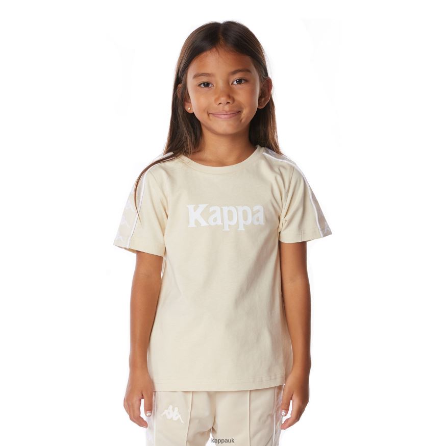 Kappa Kids 222 Banda Torio T-Shirt Beige 408H4N670 - Kappa UK