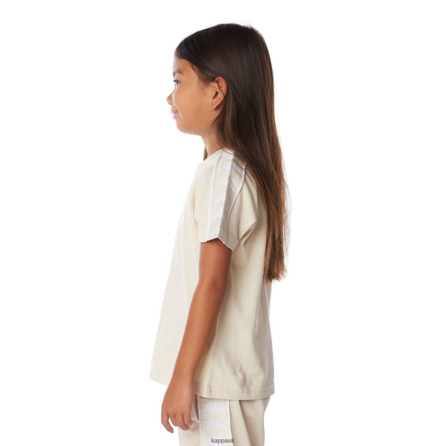 Kappa Kids 222 Banda Torio T-Shirt Beige 408H4N670 - Kappa UK