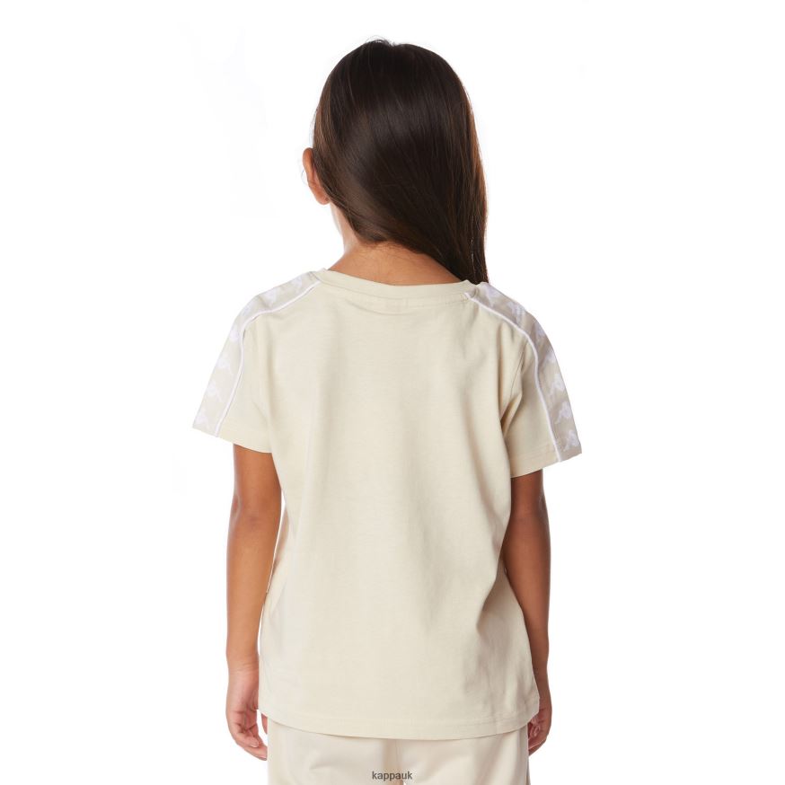 Kappa Kids 222 Banda Torio T-Shirt Beige 408H4N670 - Kappa UK