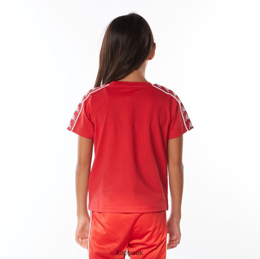 Kappa Kids 222 Banda Torio T-Shirt Red 408H4N671 - Kappa Trainers UK