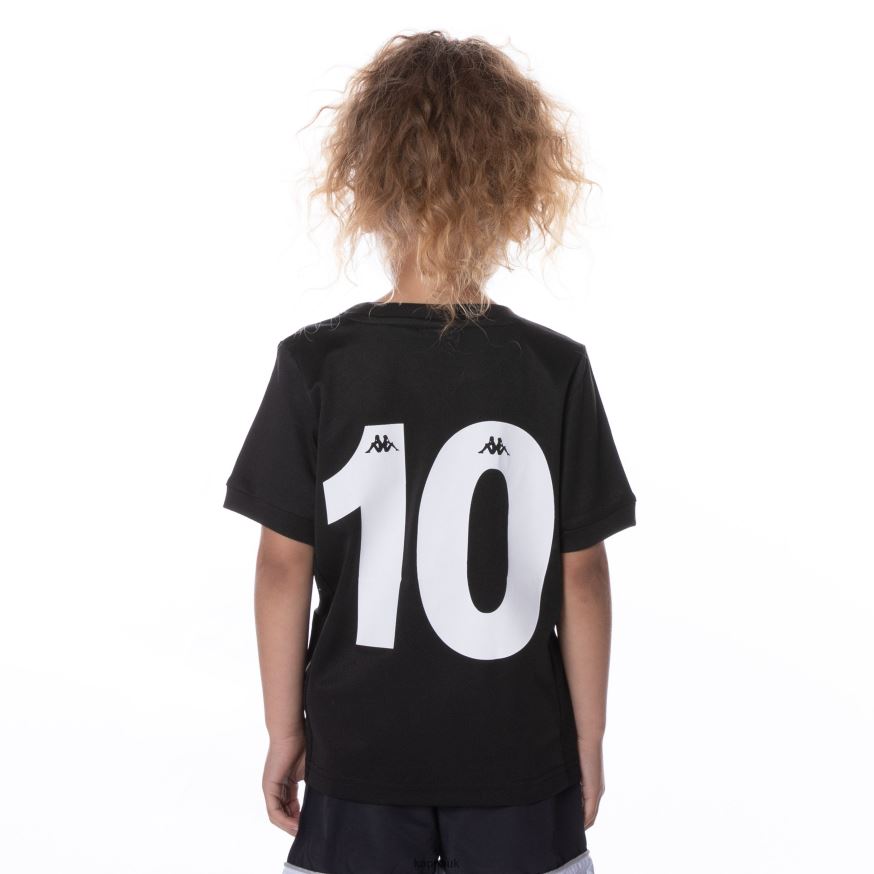 Kappa Kids Authentic Arnold Jersey Jet Black 408H4N648 - Kappa Tracksuit UK