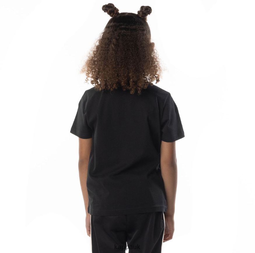 Kappa Kids Authentic Esstesi T-Shirt Black Smoke Sand 408H4N694 - Kappa UK