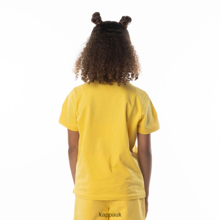 Kappa Kids Authentic Esstesi T-Shirt Yellow Sand 408H4N691 - Kappa UK
