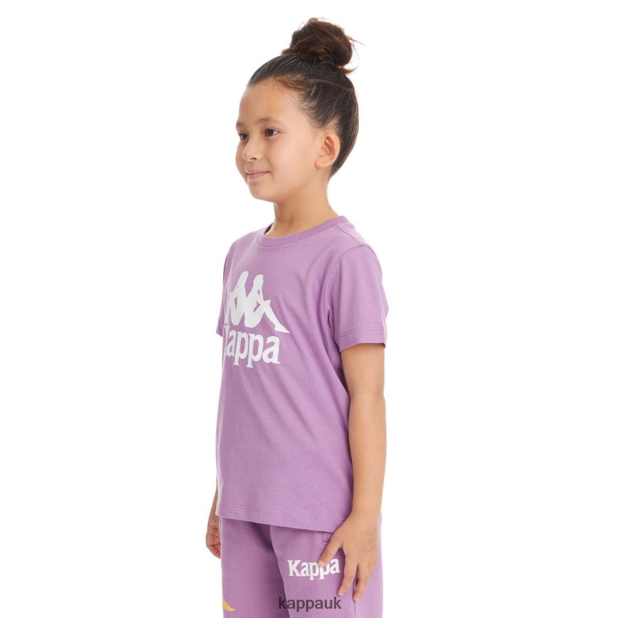 Kappa Kids Authentic Estessi T-Shirt Violet Lavender 408H4N745 - Kappa UK