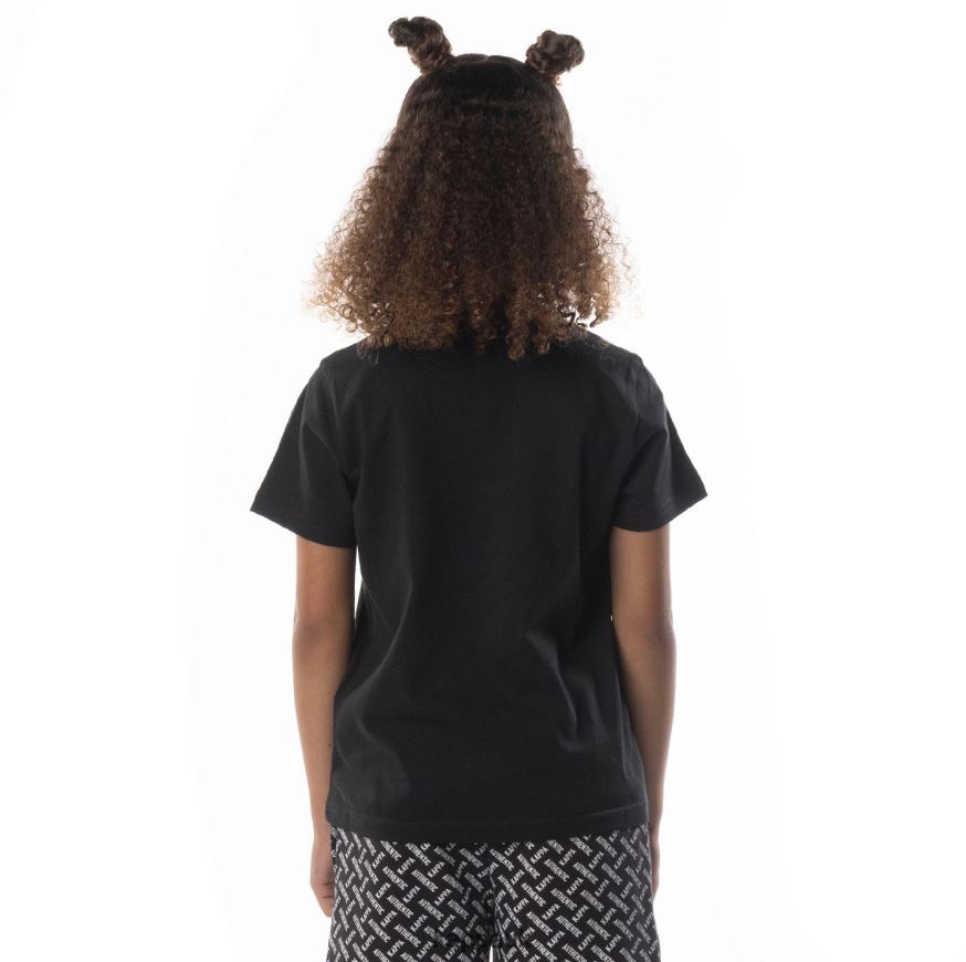 Kappa Kids Authentic Graphy T-Shirt Black Smoke Sand 408H4N687 - Kappa Tracksuit UK