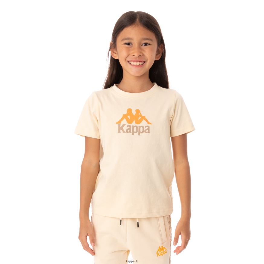 Kappa Kids Authentic Molongio T-Shirt Beige 408H4N781 - Kappa UK