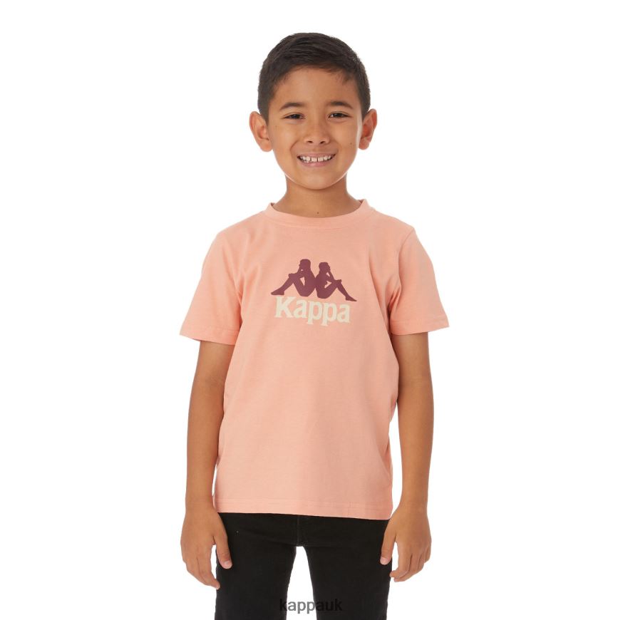 Kappa Kids Authentic Molongio T-Shirt Pink Coral 408H4N775 - Kappa UK
