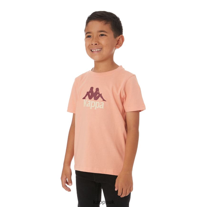 Kappa Kids Authentic Molongio T-Shirt Pink Coral 408H4N775 - Kappa UK