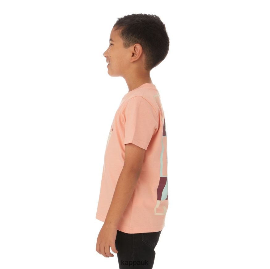 Kappa Kids Authentic Molongio T-Shirt Pink Coral 408H4N775 - Kappa UK