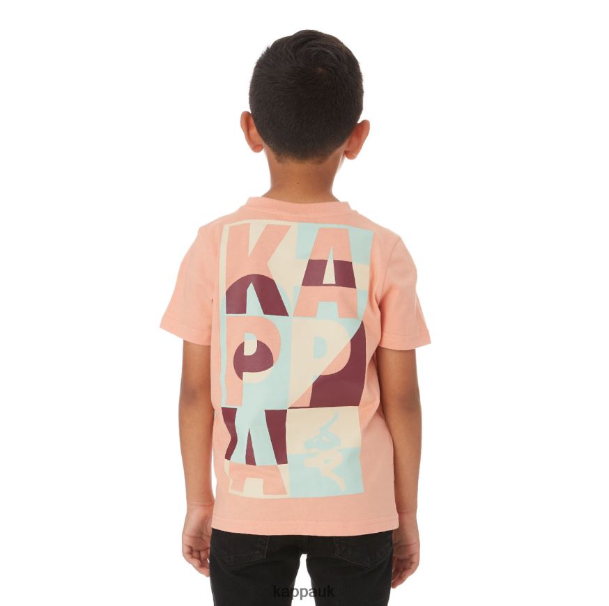 Kappa Kids Authentic Molongio T-Shirt Pink Coral 408H4N775 - Kappa UK
