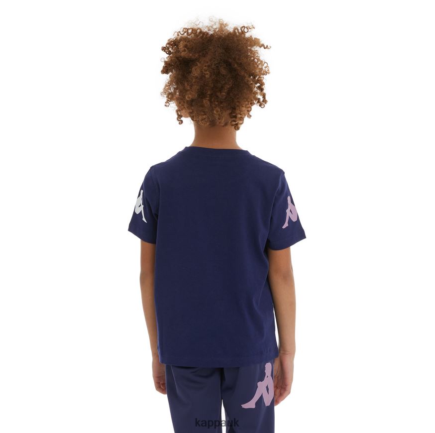 Kappa Kids Authentic Paroo T-Shirt Navy 408H4N725 - Kappa Trainers UK