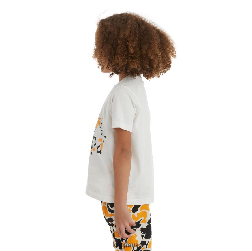 Kappa Kids Authentic Phullo T-Shirt Black Smoke Light Orange 408H4N718 - Kappa UK