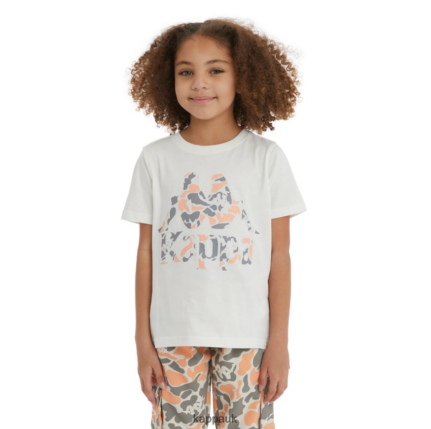 Kappa Kids Authentic Phullo T-Shirt Peach 408H4N716 - Kappa Trainers UK