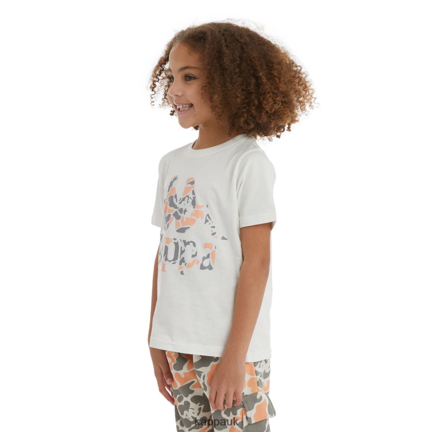 Kappa Kids Authentic Phullo T-Shirt Peach 408H4N716 - Kappa Trainers UK