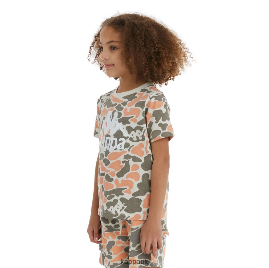 Kappa Kids Authentic Pyllo T-Shirt Peach 408H4N722 - Kappa Trainers UK