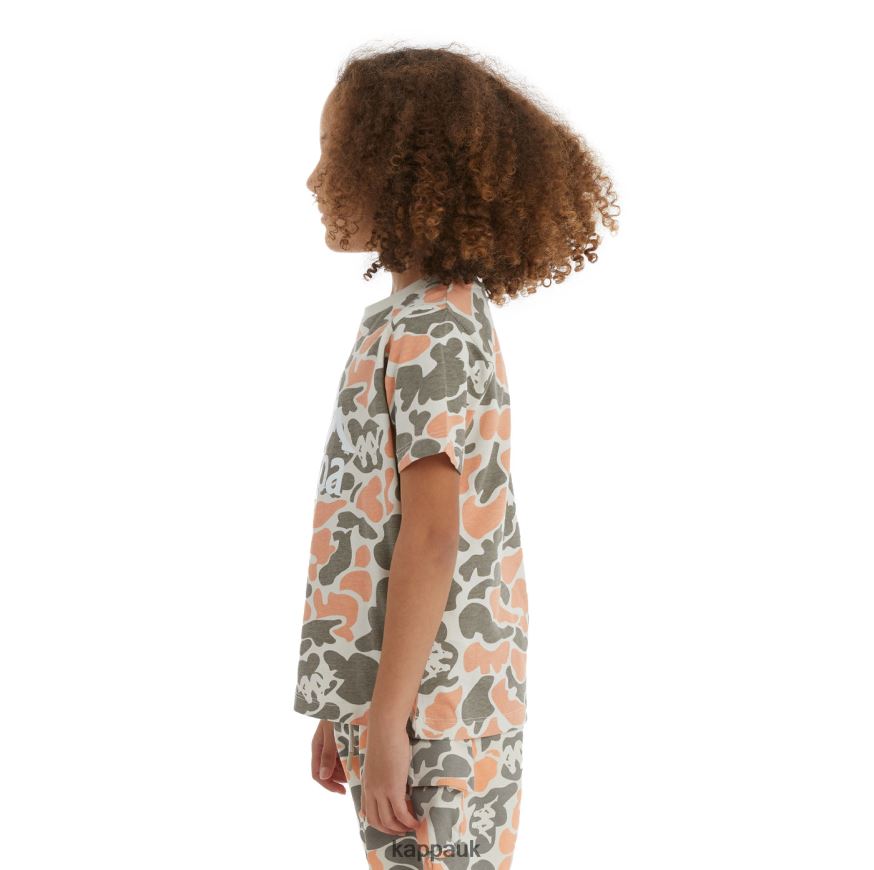 Kappa Kids Authentic Pyllo T-Shirt Peach 408H4N722 - Kappa Trainers UK