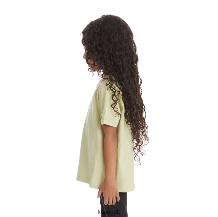 Kappa Kids Authentic Runis T-Shirt Green Sage 408H4N742 - Kappa UK