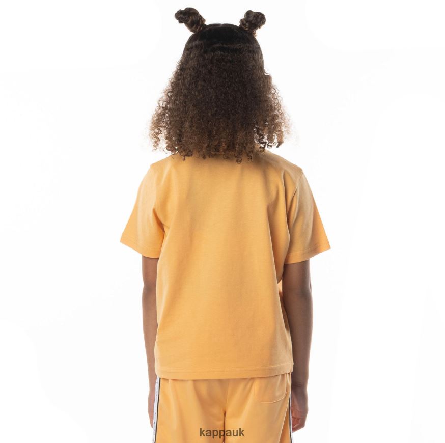Kappa Kids Logo Tape Bant T-Shirt Light Orange 408H4N675 - Kappa Tracksuit UK
