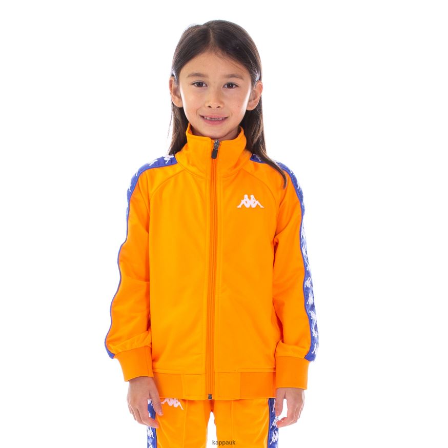 Kappa Kids 222 Banda Anniston Track Jacket Yellow Blue White 408H4N451 - Kappa UK