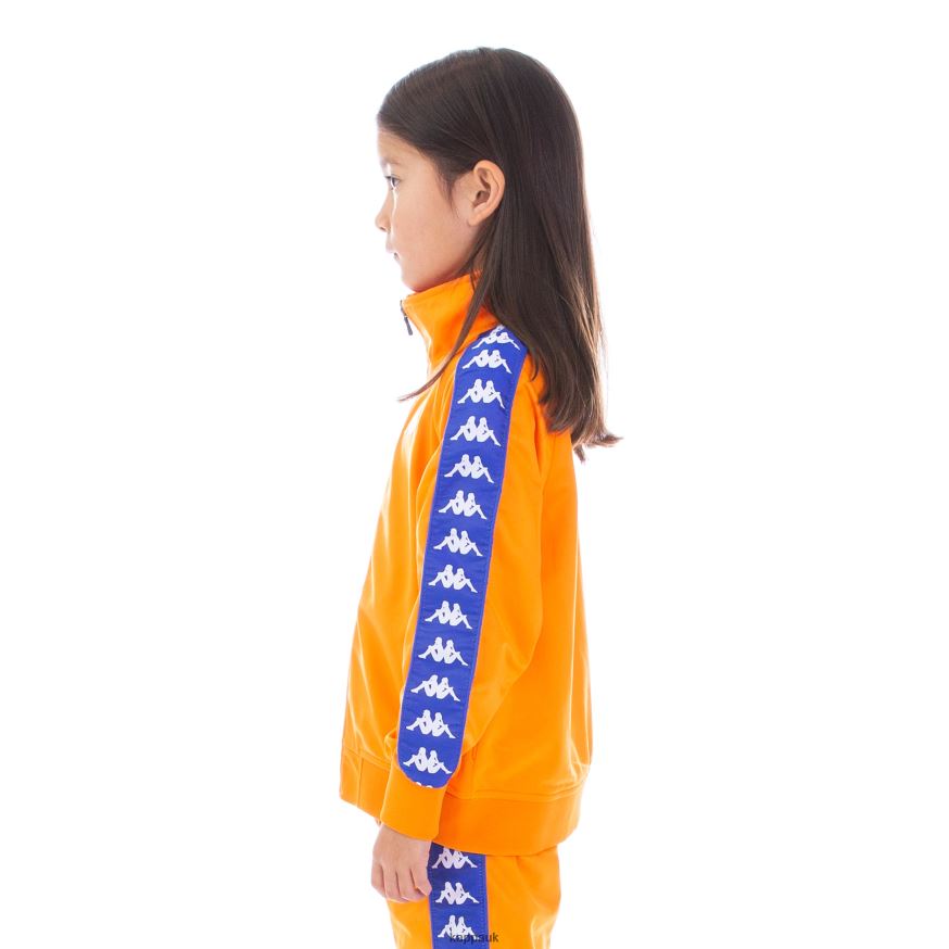 Kappa Kids 222 Banda Anniston Track Jacket Yellow Blue White 408H4N451 - Kappa UK