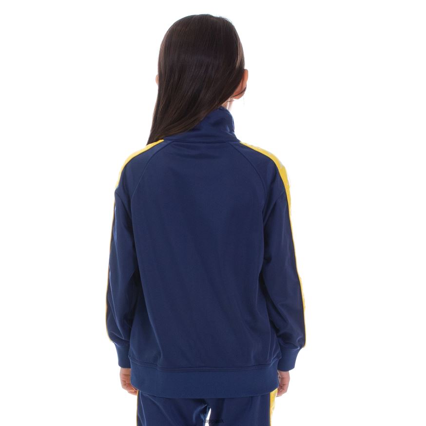 Kappa Kids 222 Banda Anniston Track Jacket Yellow Blue White 408H4N451 - Kappa UK