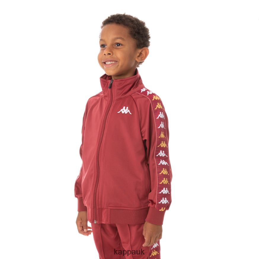 Kappa Kids 222 Banda Annistonin Track Jacket Burgundy 408H4N437 - Kappa Trainers UK