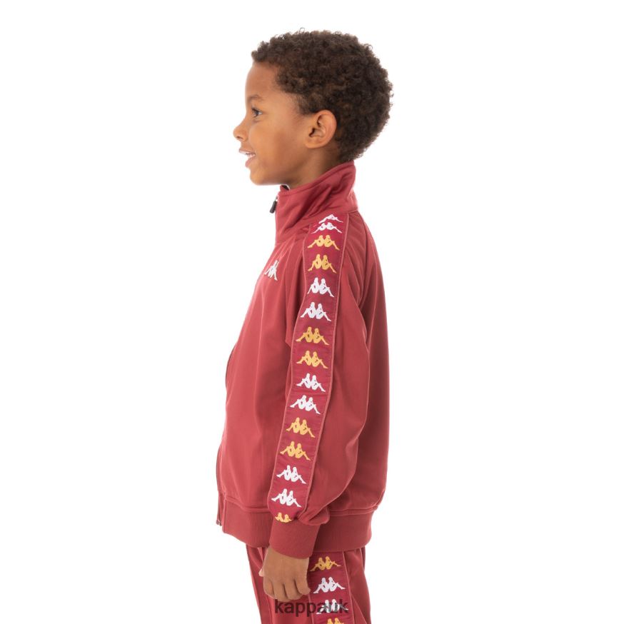 Kappa Kids 222 Banda Annistonin Track Jacket Burgundy 408H4N437 - Kappa Trainers UK