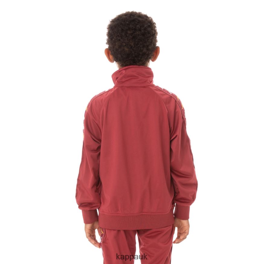 Kappa Kids 222 Banda Annistonin Track Jacket Burgundy 408H4N437 - Kappa Trainers UK