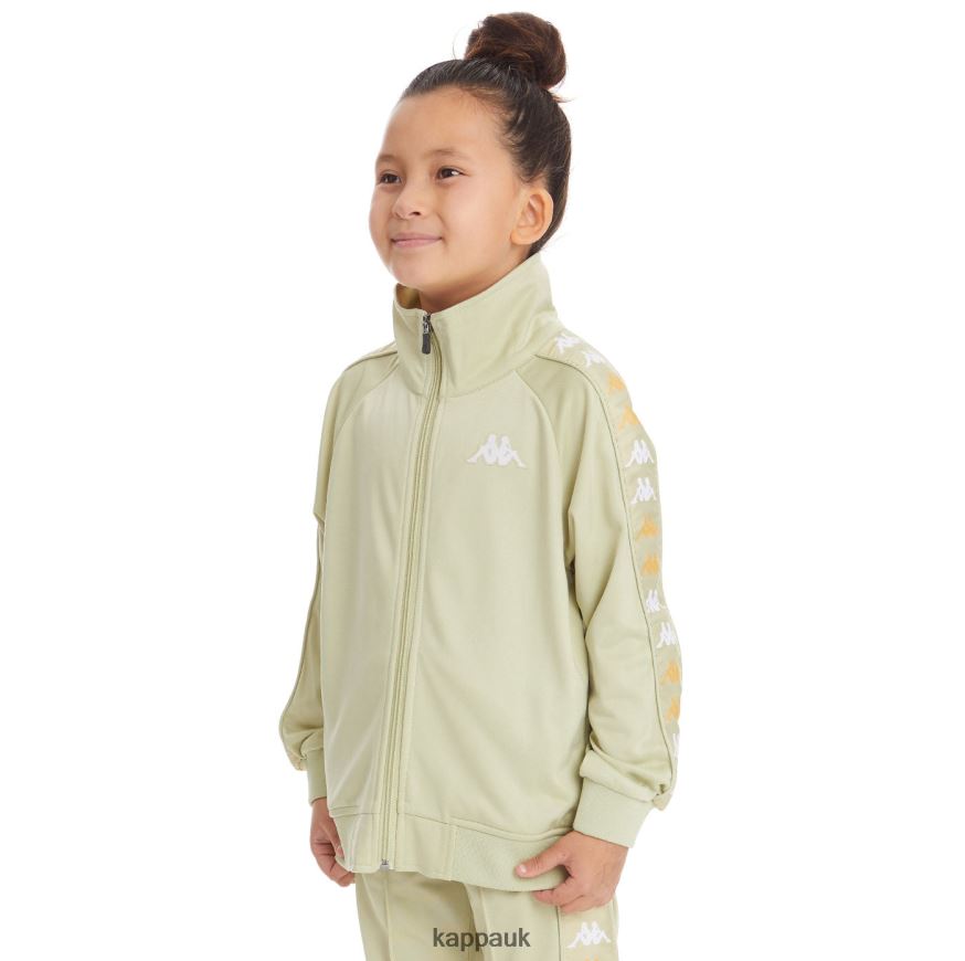 Kappa Kids 222 Banda Annistonin Track Jacket Green Sage 408H4N430 - Kappa UK