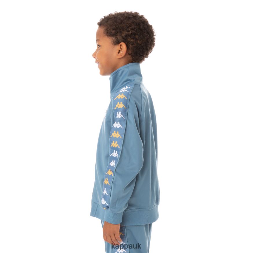 Kappa Kids 222 Banda Annistonin Track Jacket Light Blue 408H4N436 - Kappa UK