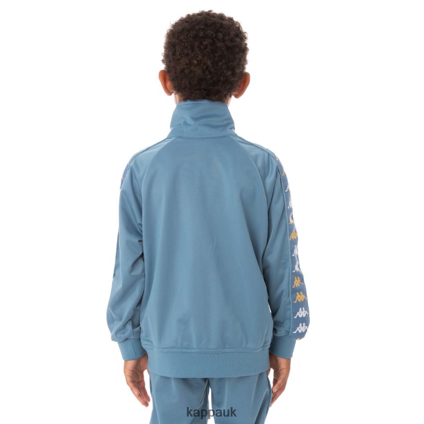 Kappa Kids 222 Banda Annistonin Track Jacket Light Blue 408H4N436 - Kappa UK