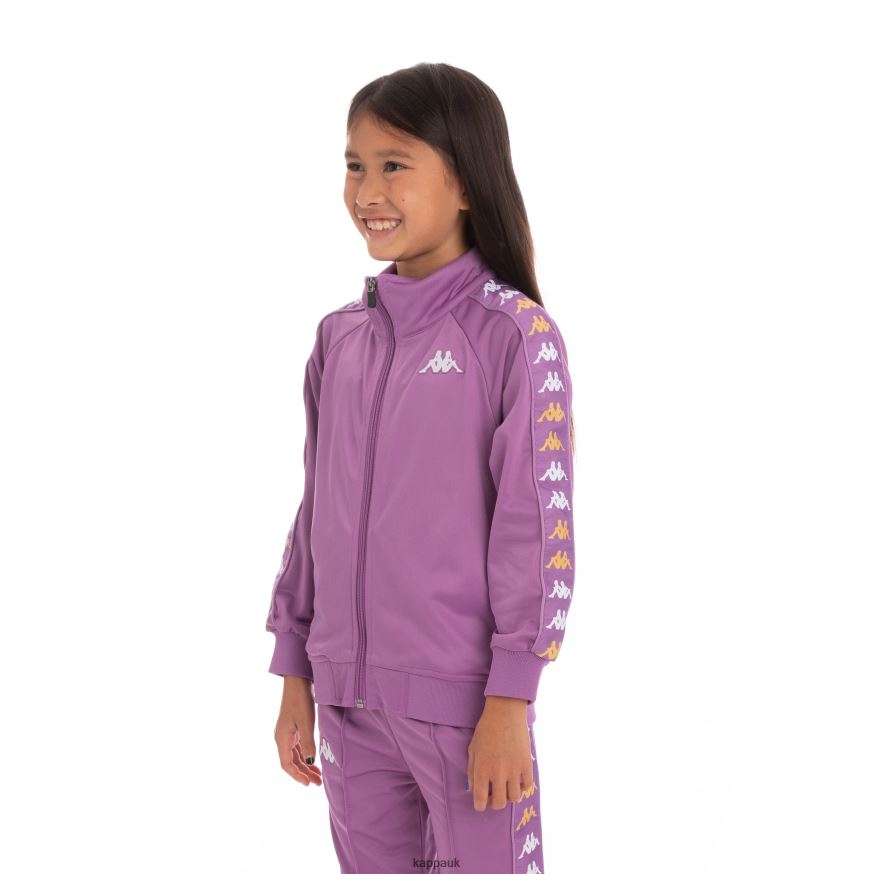Kappa Kids 222 Banda Annistonin Track Jacket Violet Lavender 408H4N431 - Kappa Trainers UK
